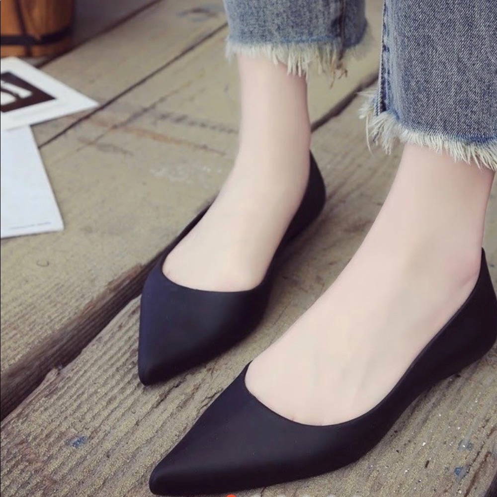 Melinssa ballet flats navy waterproof shoes sz 7
